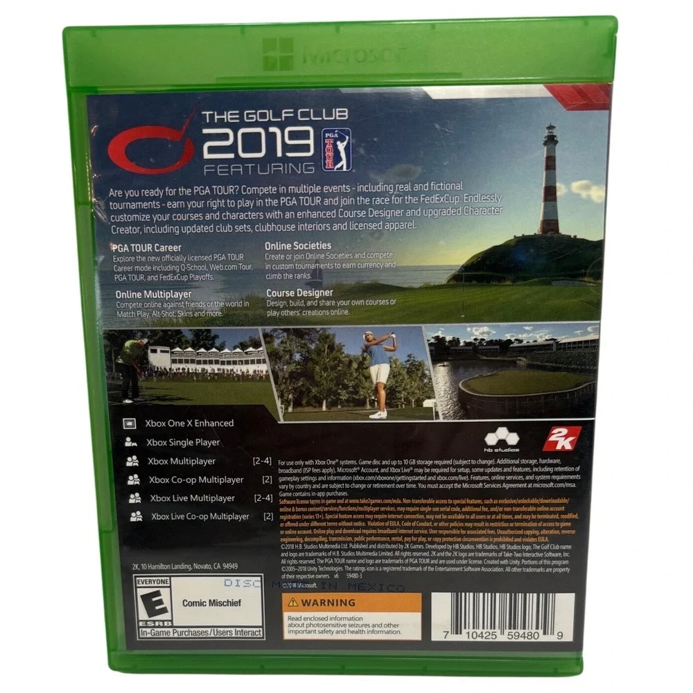 Xbox The Golf Club 2019 Featuring PGA Tour One 2K HB Studios Sports Game
